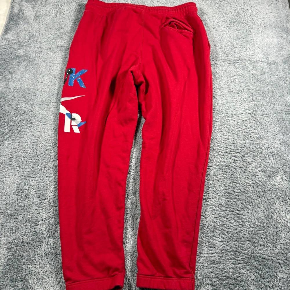 Jordan Red Nike Air Jumpman Graphic Sweatpants Joggers Mens SIze‎ XL - Picture 5 of 7